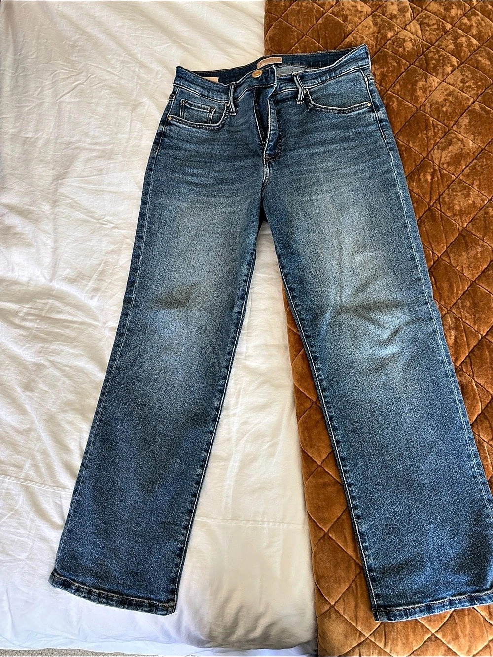 Kut from the Kloth Avery Fab Ab Easy Straight Leg Fab Ab Straight Leg Jeans Blue